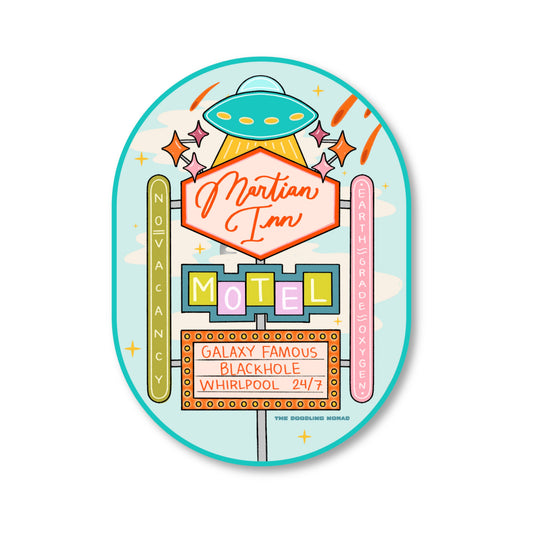 Martian Inn Vinyl Sticker