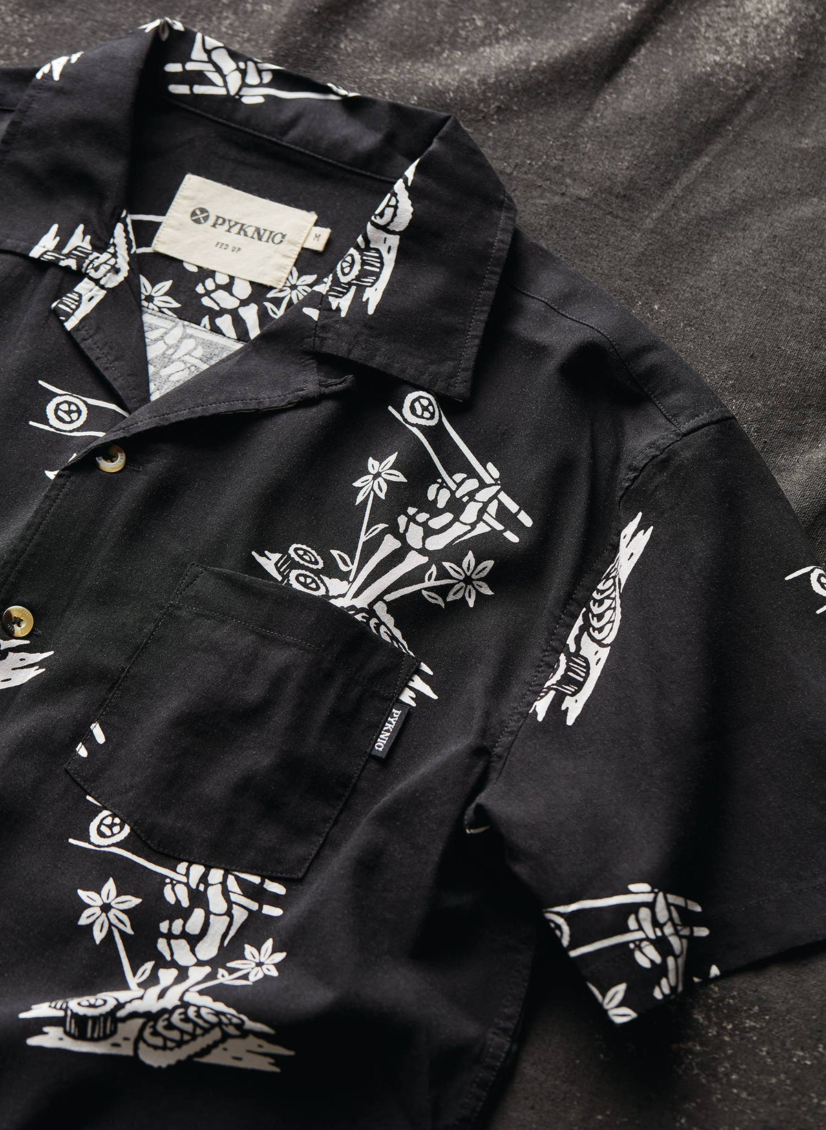 Rolling Deep Sushi Casual Button Down Shirt Men Women: M / Womens