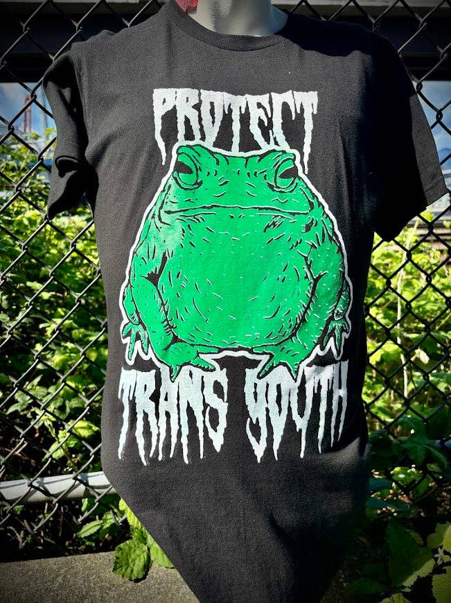 Protect Trans Youth toad tee.: S