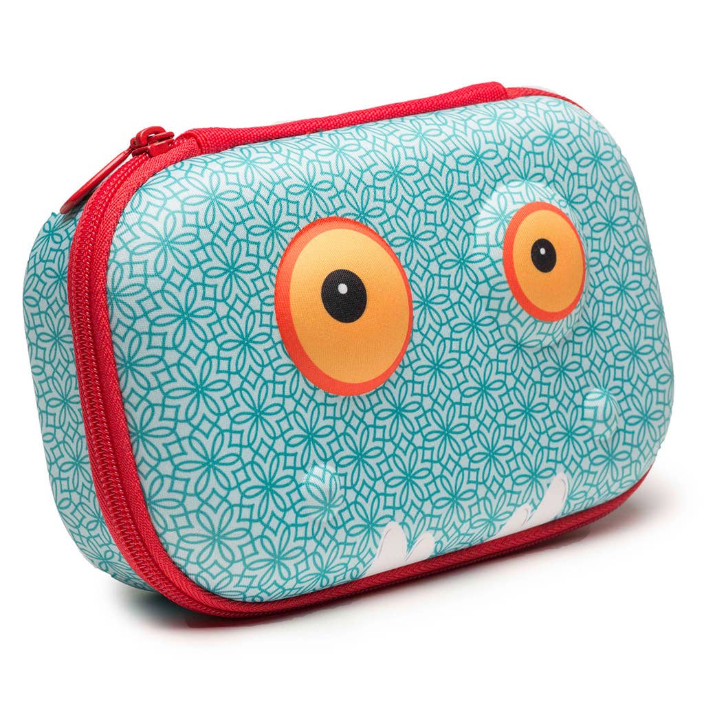 ZIPIT Beast Pencil Box for Kids, Blue Pencil Case
