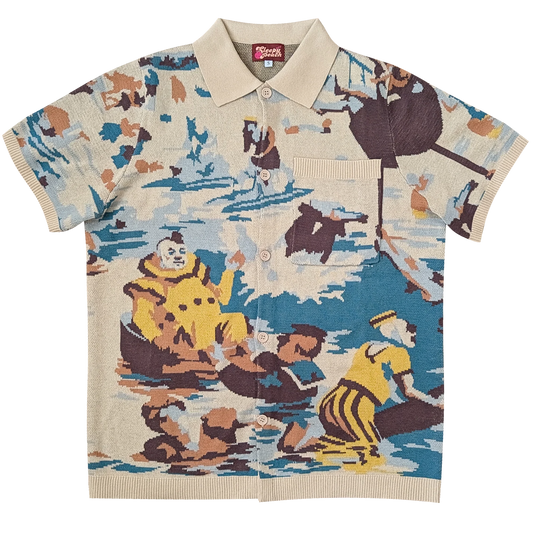 Bathing Clown Button Up: Medium