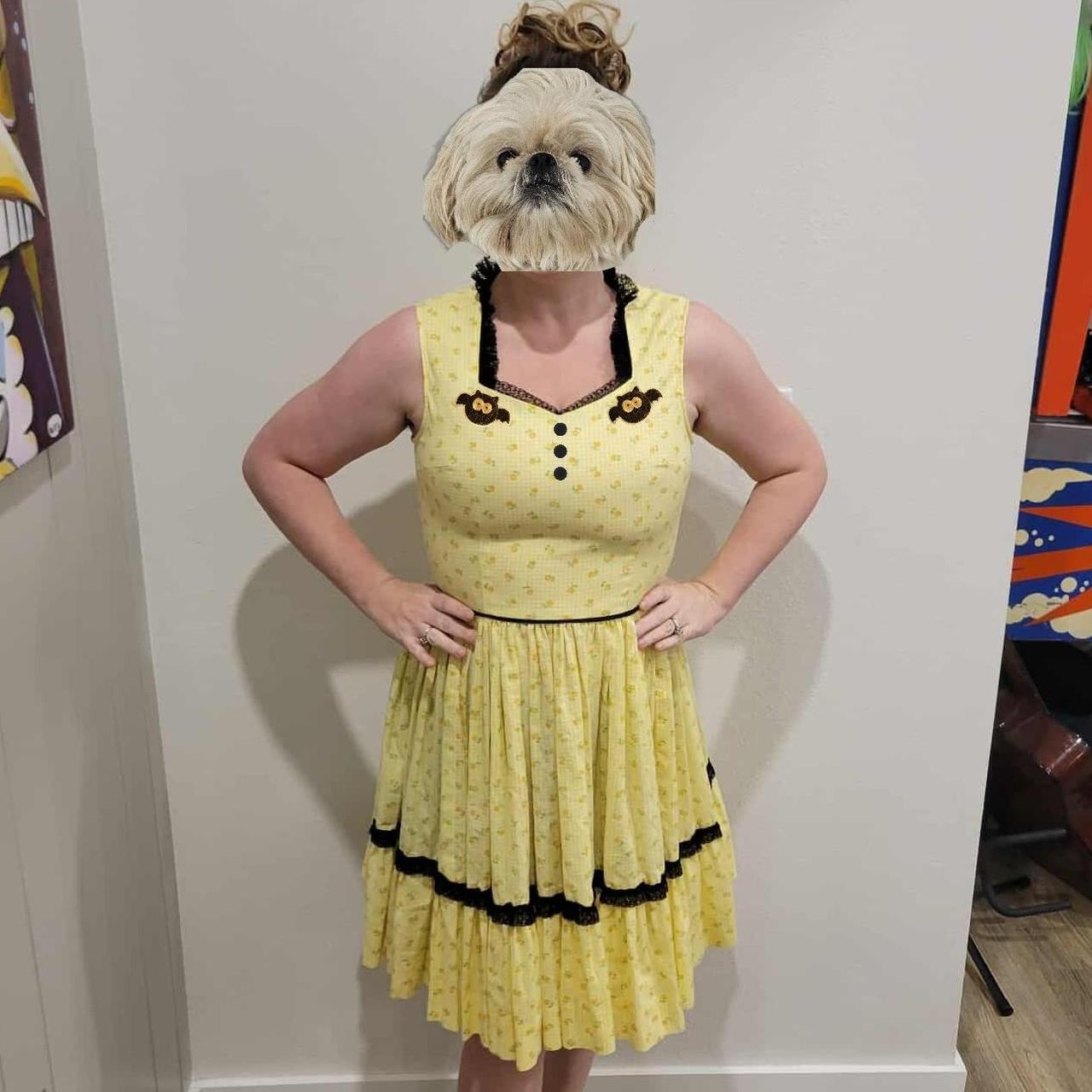 Vintage Swing Dress for Summerween, Handmade, OOAK, Upcycled, Swing Skirt, Pastel Goth, Rockabilly, Psychobilly, Bats, Sz Medium/6