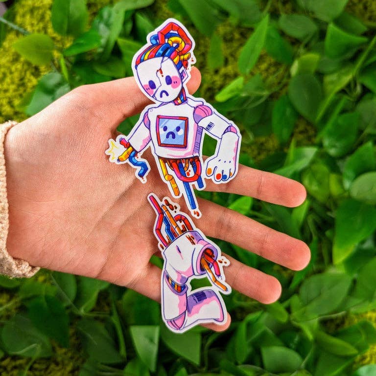 Robot Malfunction Stickers: ALL FOUR!