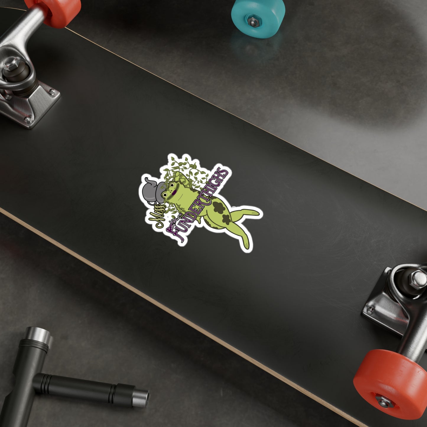 Miss Funderthighs Vinyl Reusable Sticker