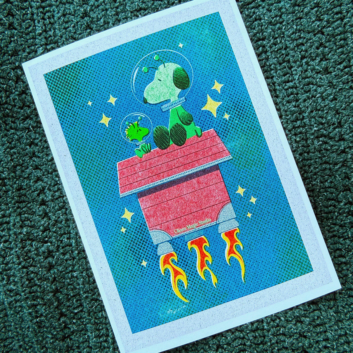 Extraterrestrial Besties Art Print - Multiple Sizes Available: 5" x 7"