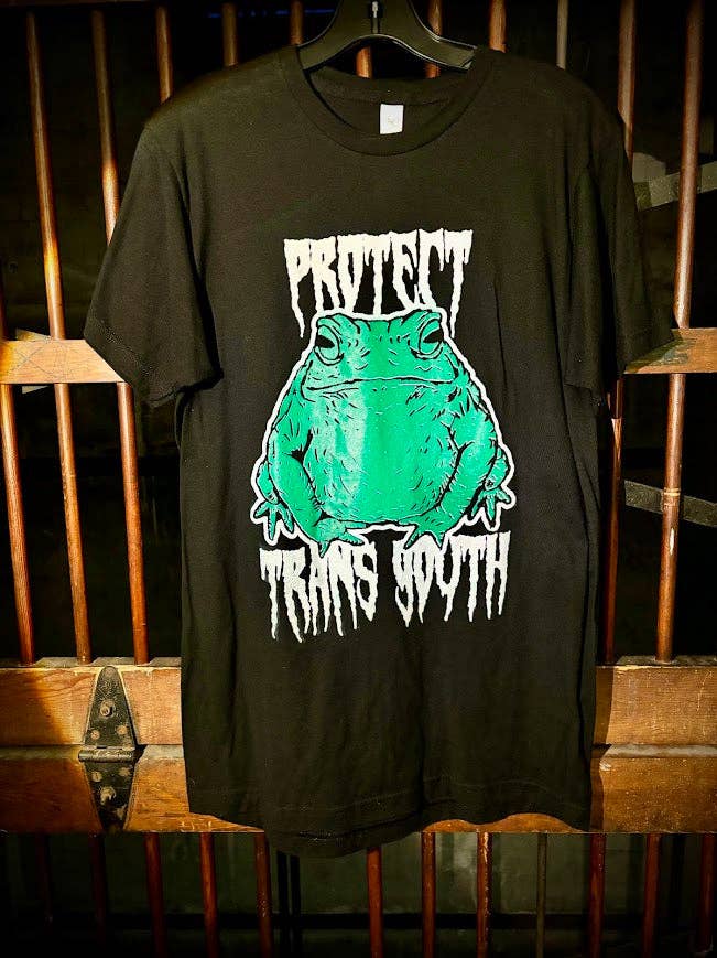 Protect Trans Youth toad tee.: S