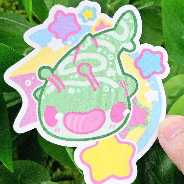 Alien Shark Stickers!: ALL FIVE!!