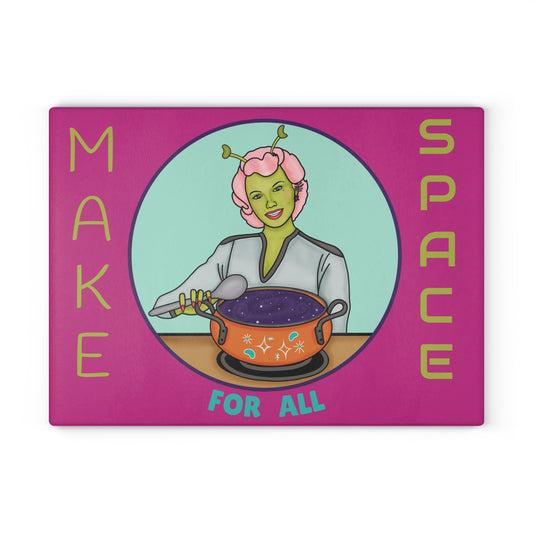 Make Space Glass Cutting Board