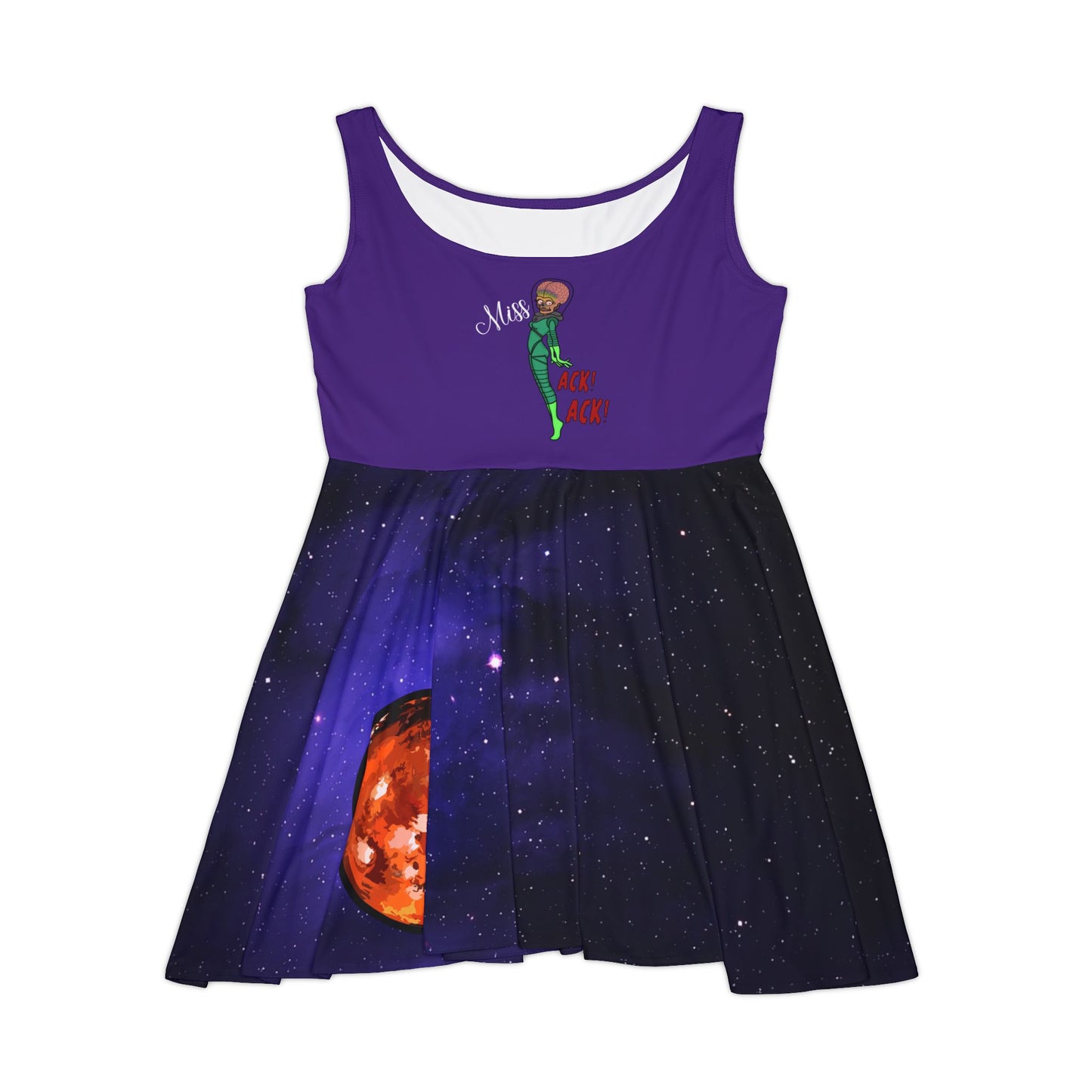 Mars Attacks Pinup Girl Miss Ack Ack Women's Tank Swing Dress