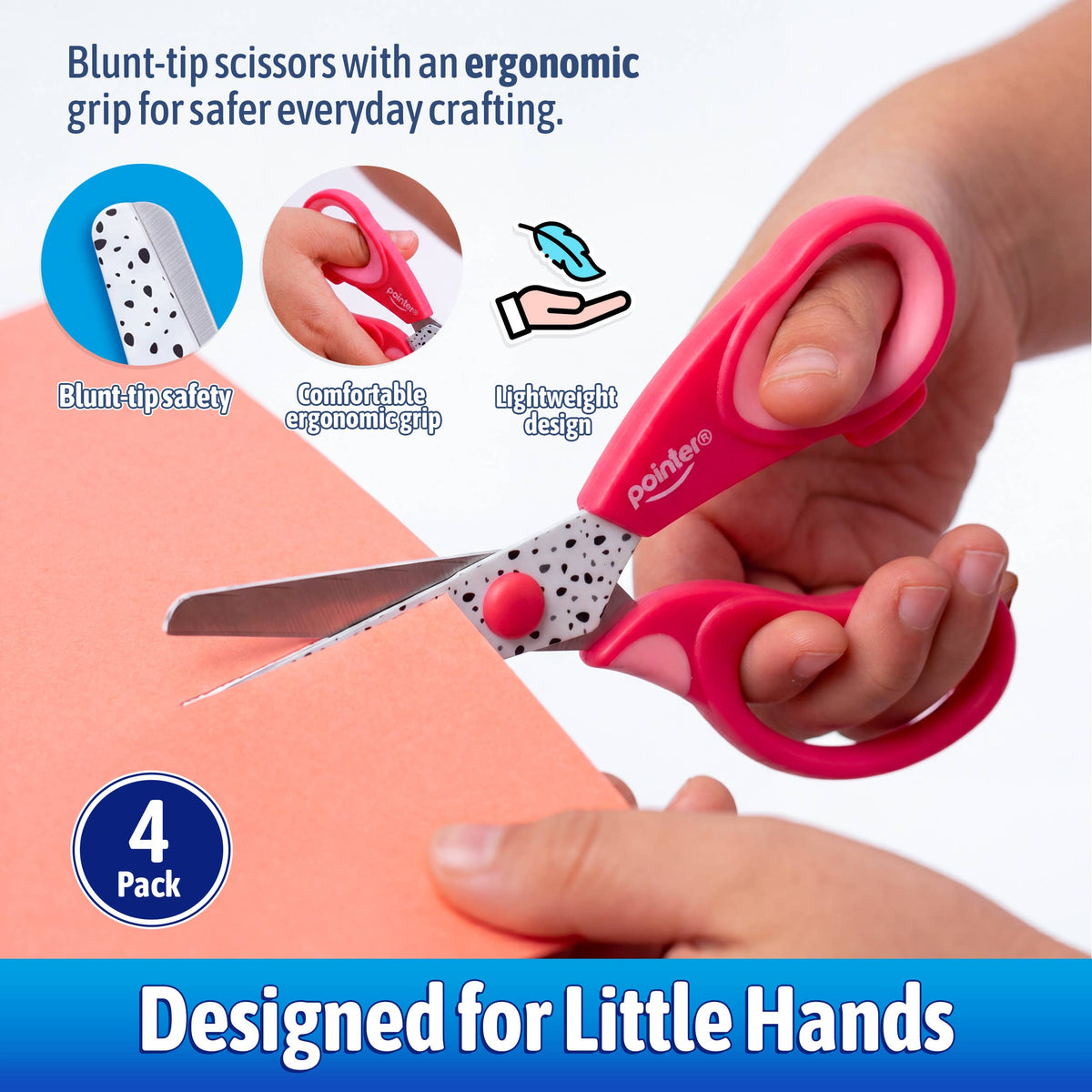 Scissors – Kids Fun Fruits 5.25in Blunt Tip Assorted