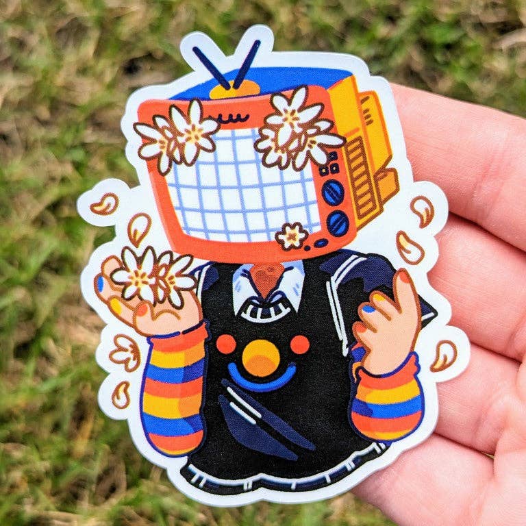 TV Head Cute Stickers: ALL Three!!