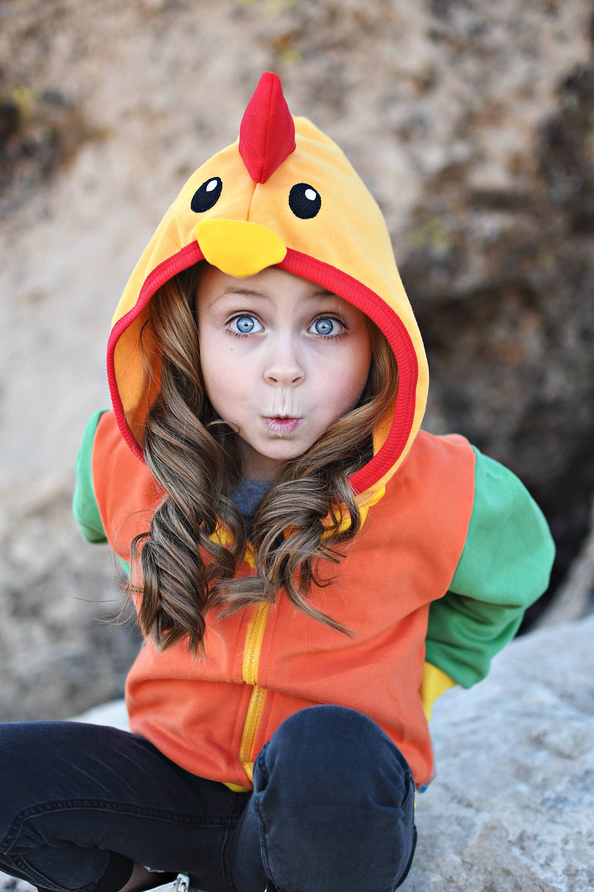Rocket the Rooster 3D Hoodie - Western: 3T