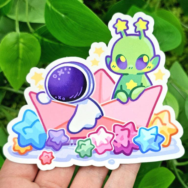 Ghost Date Astronaut and Alien Stickers!: ALL FIVE!
