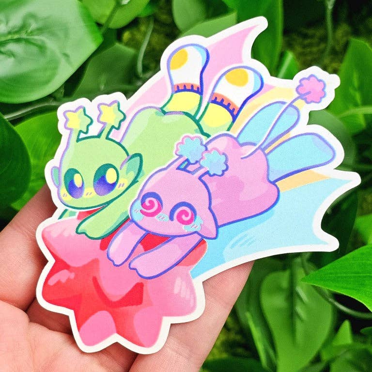 Cute Alien Stickers!: ALL THREE!!