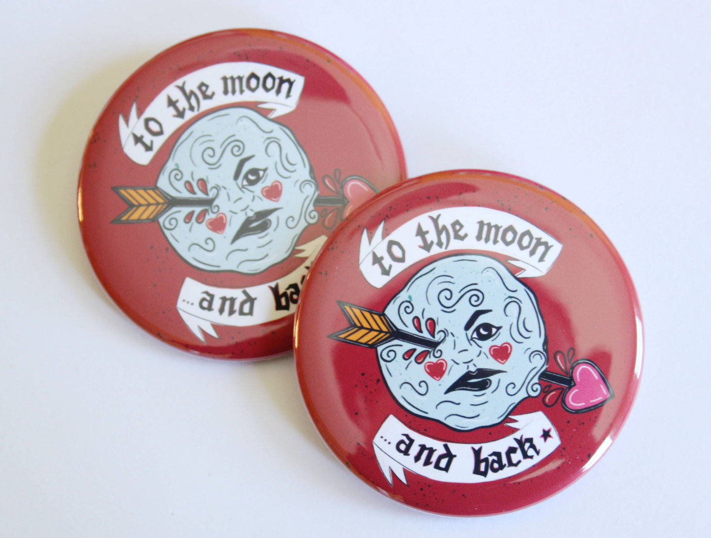A Trip to the Moon and Back Jumbo 2.25 Button