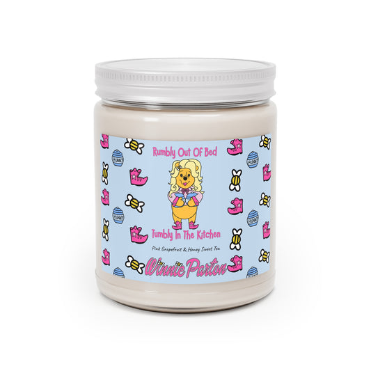 Winnie Parton Pink Grapefruit & Honey Sweet Tea Soy Candle, 9 oz