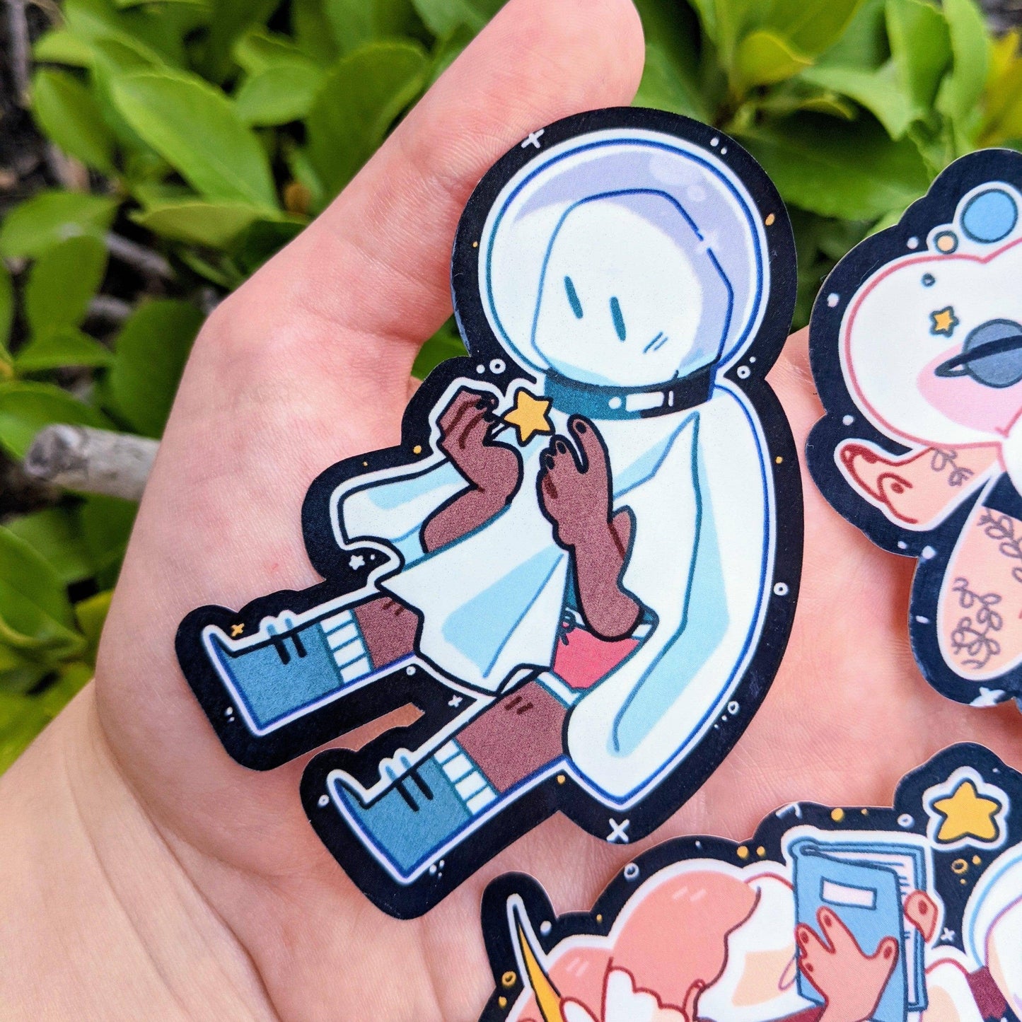 Cute Space Ghost Stickers: V5!: Planets Ghost