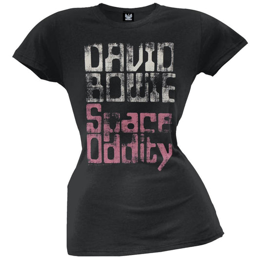 David Bowie - Space Oddity Women's Juniors T Shirt: LG