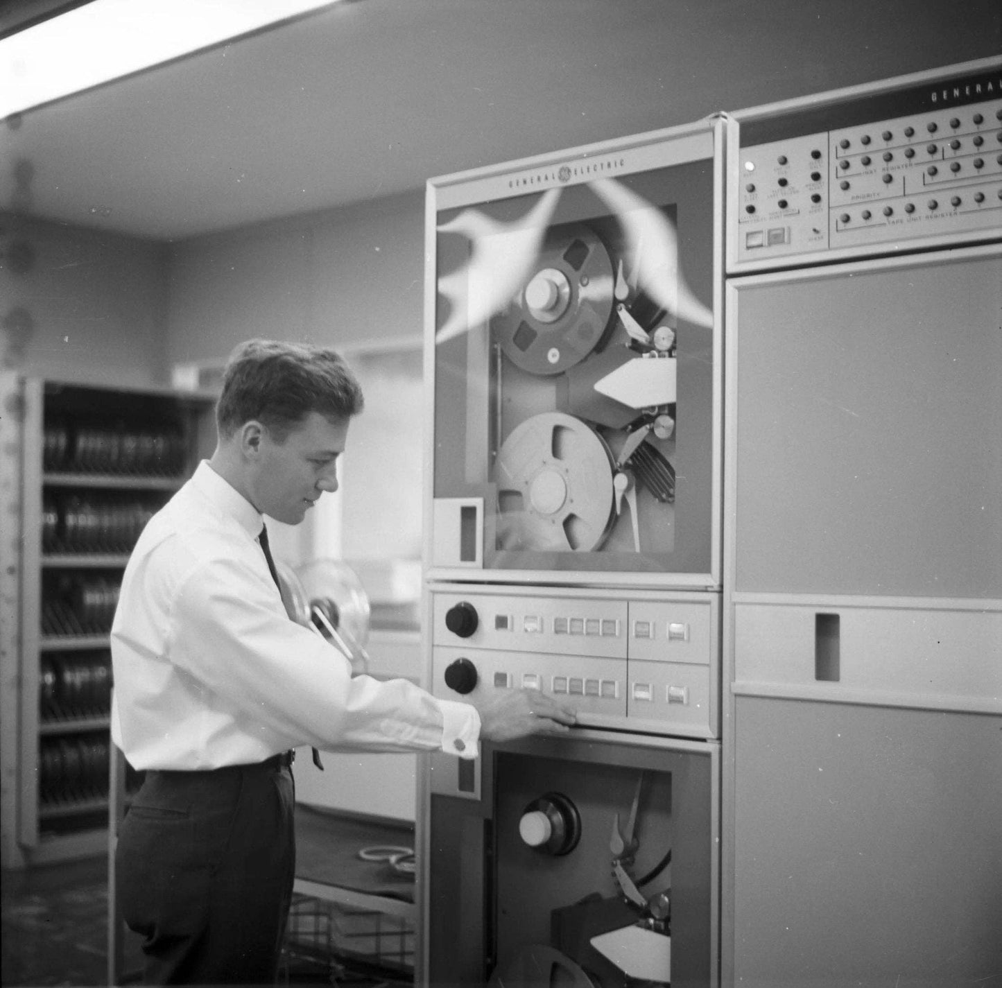 Punched Computer Tape Section: Black