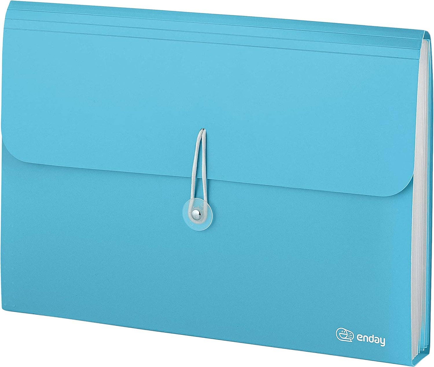 Accordion File Organizer, 7 Pocket Poly Expanding File: Purple