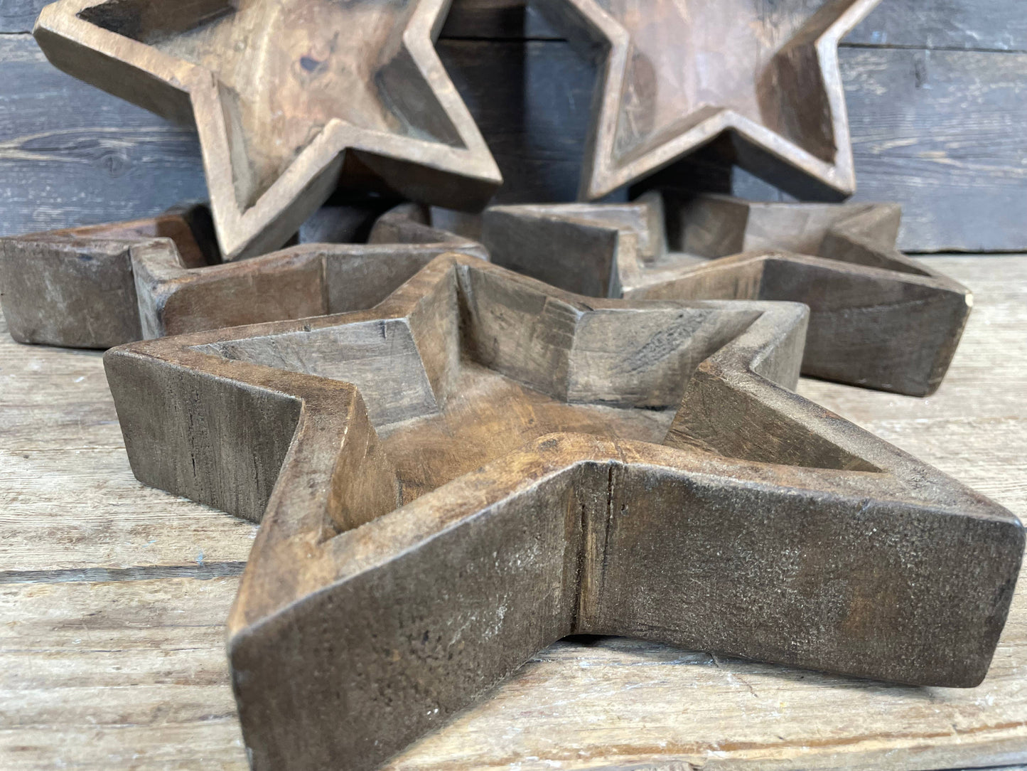 NFC-WH5P-Medium Star Dough Bowl-10x10 inches-Waxed-$7
