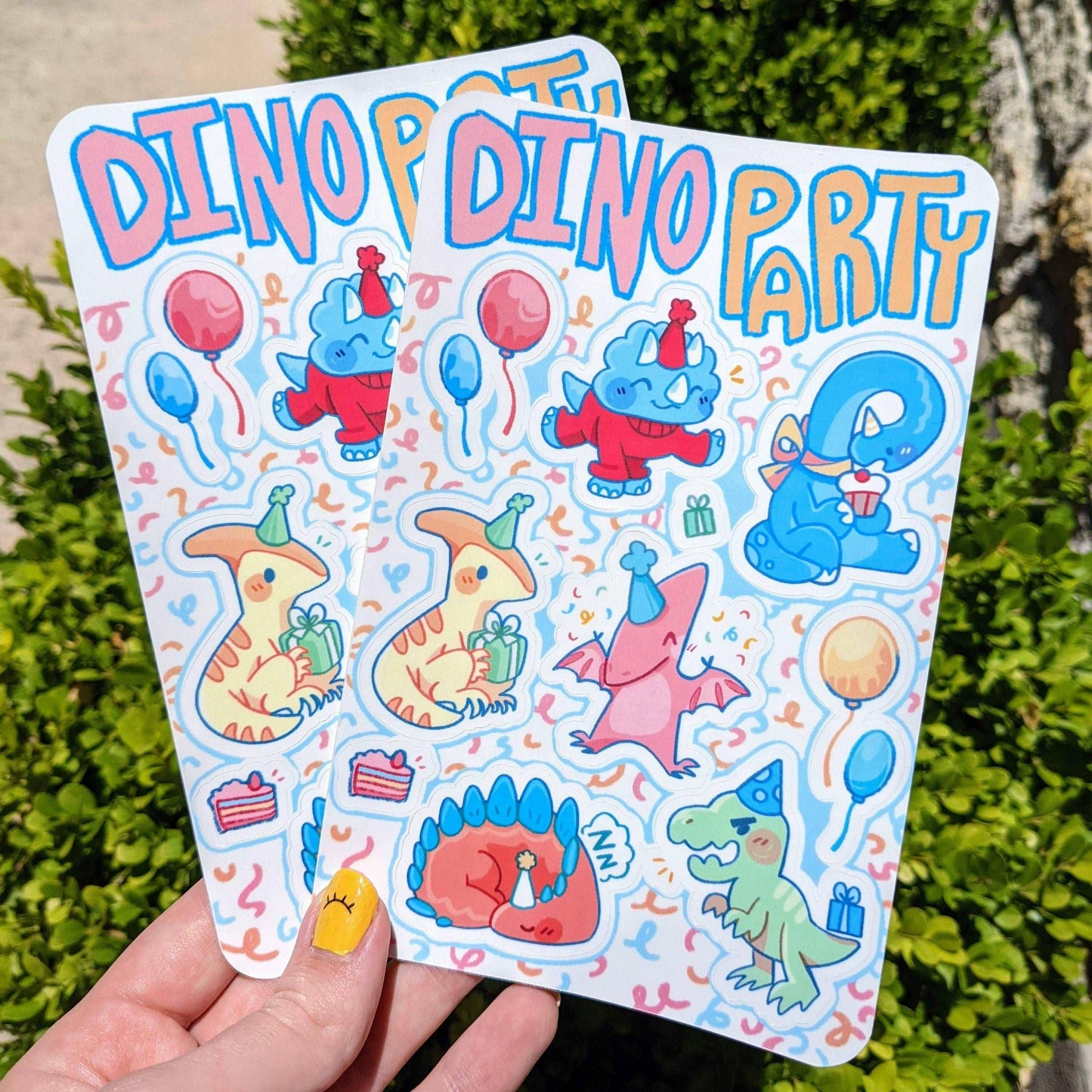 Dino Party Sticker Sheet