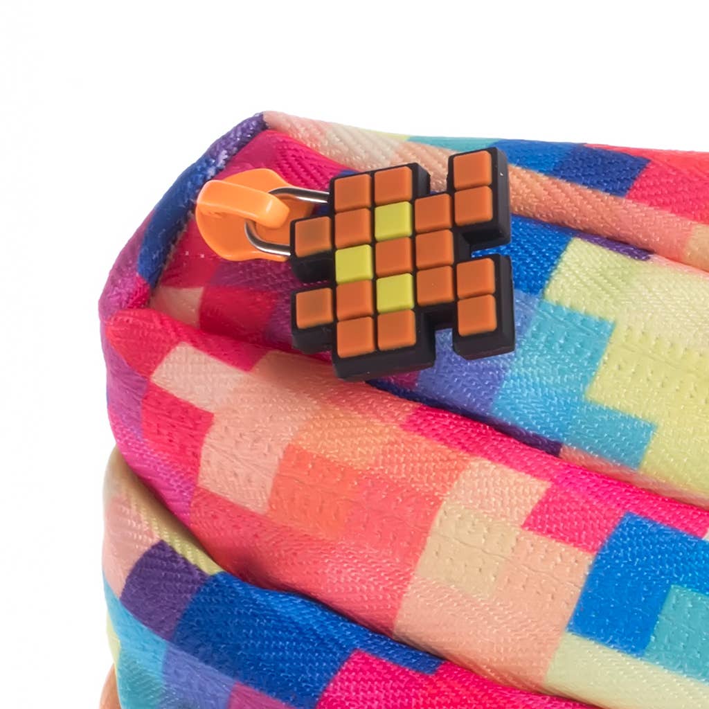 ZIPIT Pixel Pencil Case, Cool Gift for Kids, 16 Pack