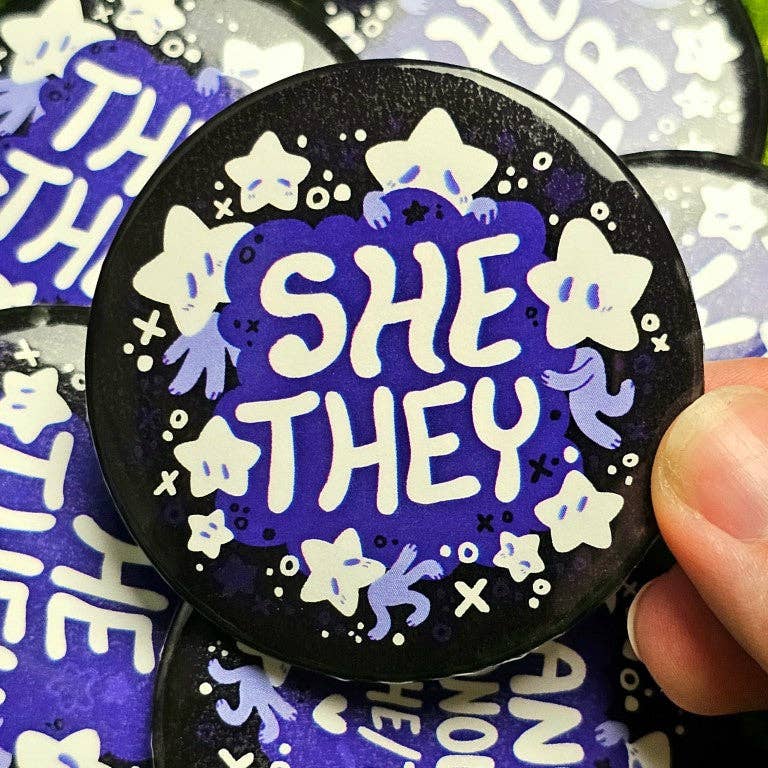 Star Baby Large Pronoun Buttons: ALL 7!
