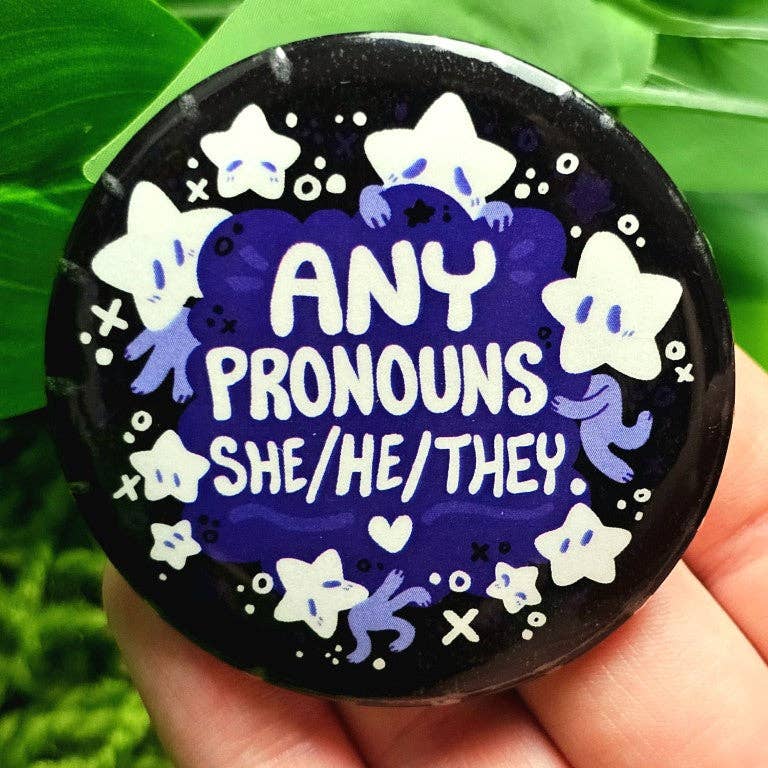 Star Baby Large Pronoun Buttons: ALL 7!