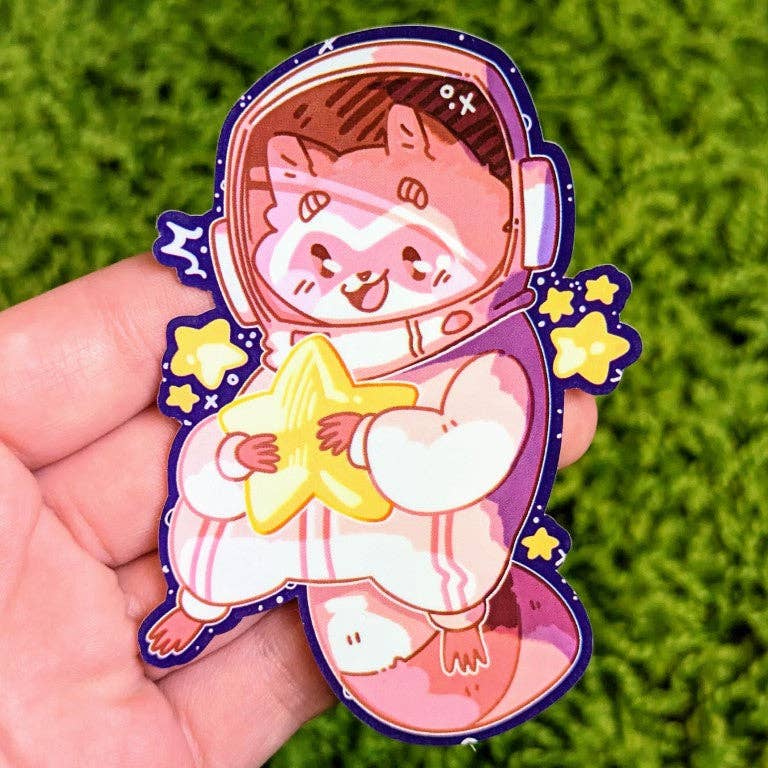 Space Raccoon Stickers!: ALL THREE!