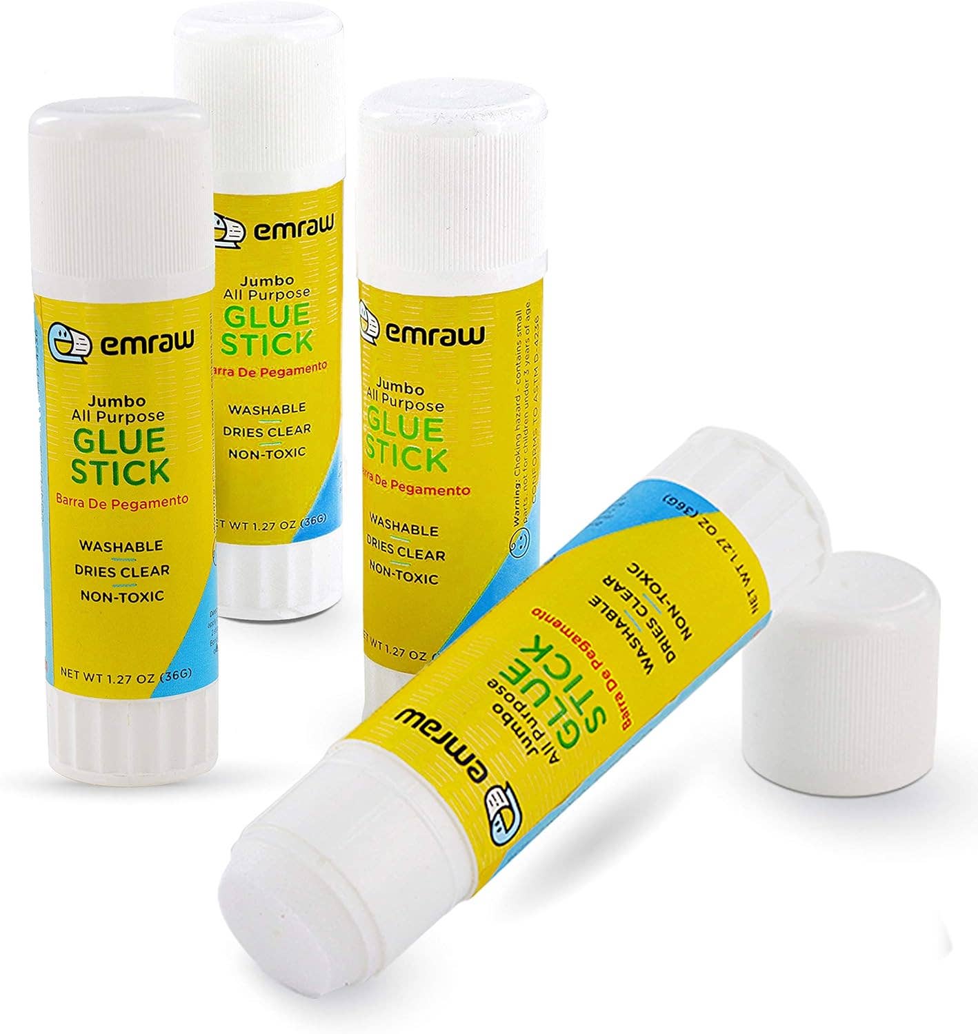 Jumbo, White Glue Stick 1.27 Oz (36G) (24Pack)