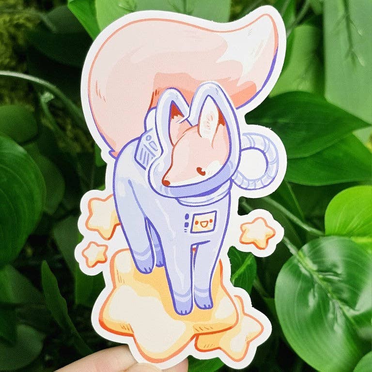 Astronaut Fox Stickers!: ALL THREE!