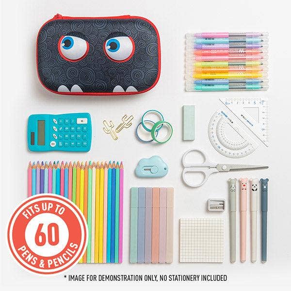 ZIPIT Wildlings Box, Cute Pencil Case Gift for Kids: Wild Blue