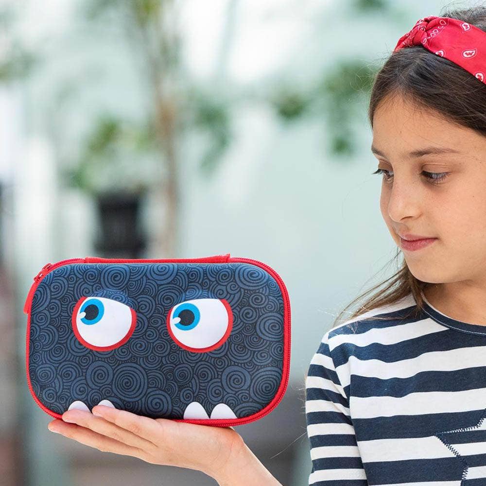 ZIPIT Wildlings Box, Cute Pencil Case Gift for Kids: Wild Blue