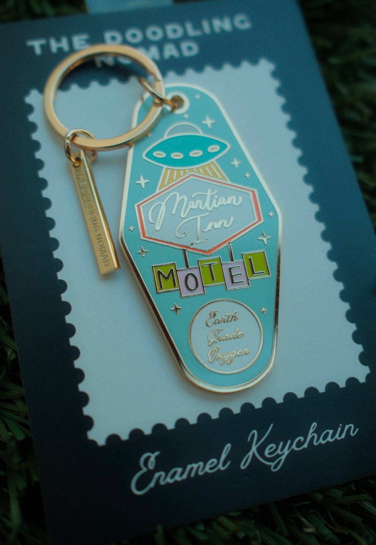 Martian Inn Hard Enamel Keychain