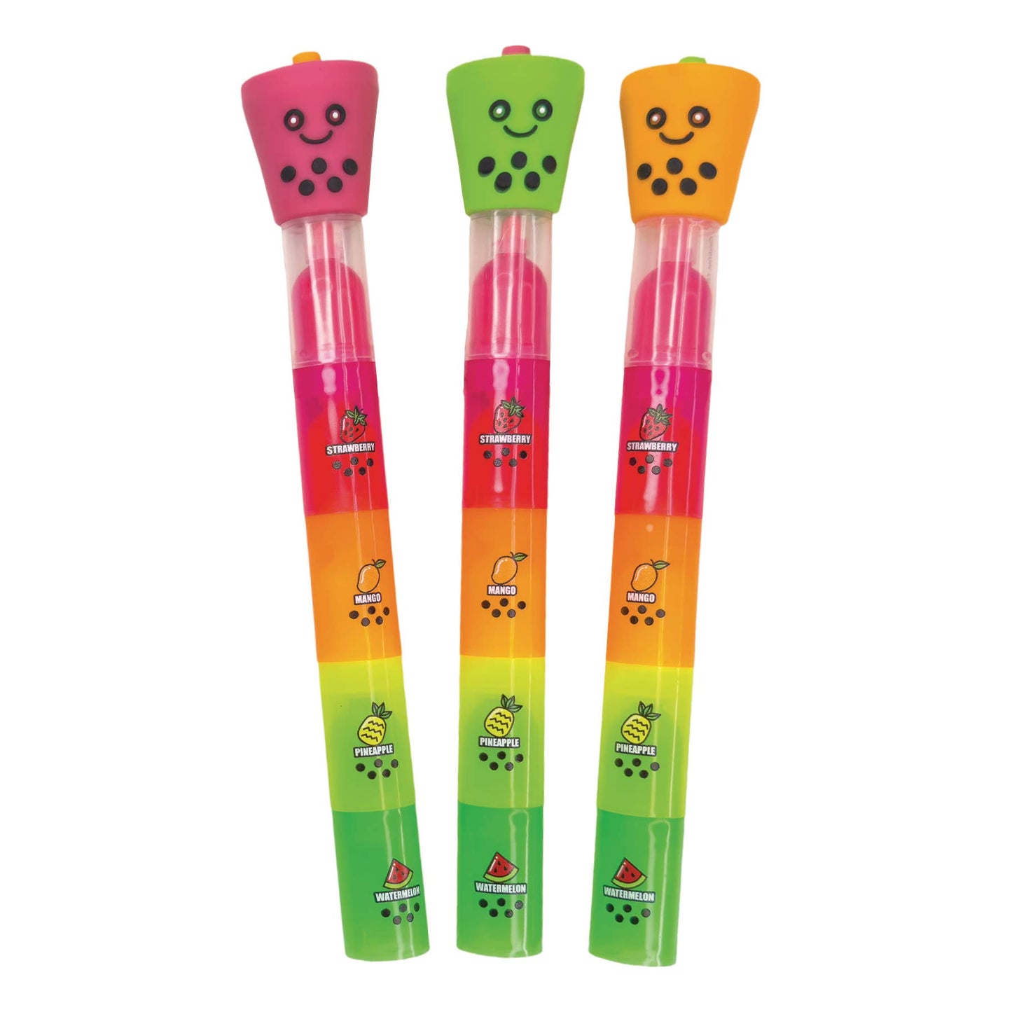 BOBA TEA STACKABLE SCENTED HIGHLIGHTERS  12/BAG