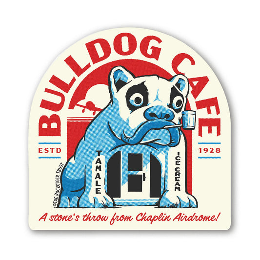 The Rocketeer "Bulldog Cafe" Sticker