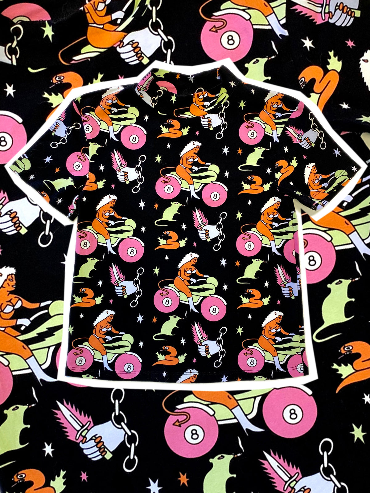 Mock Neck Mean Machine