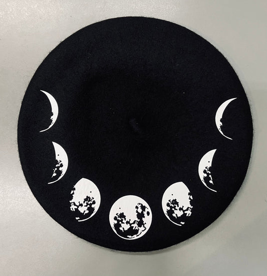Vegan Beret - Large Moon Phase