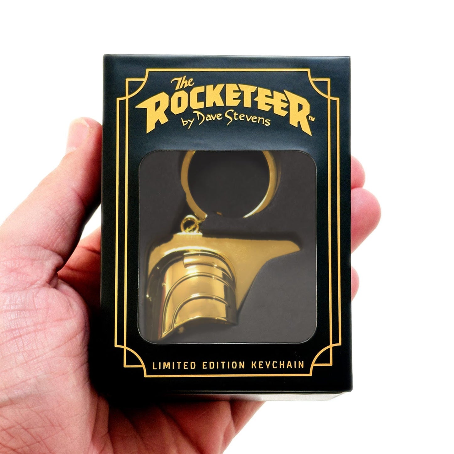The Rocketeer Helmet Keychain - Shiny Gold