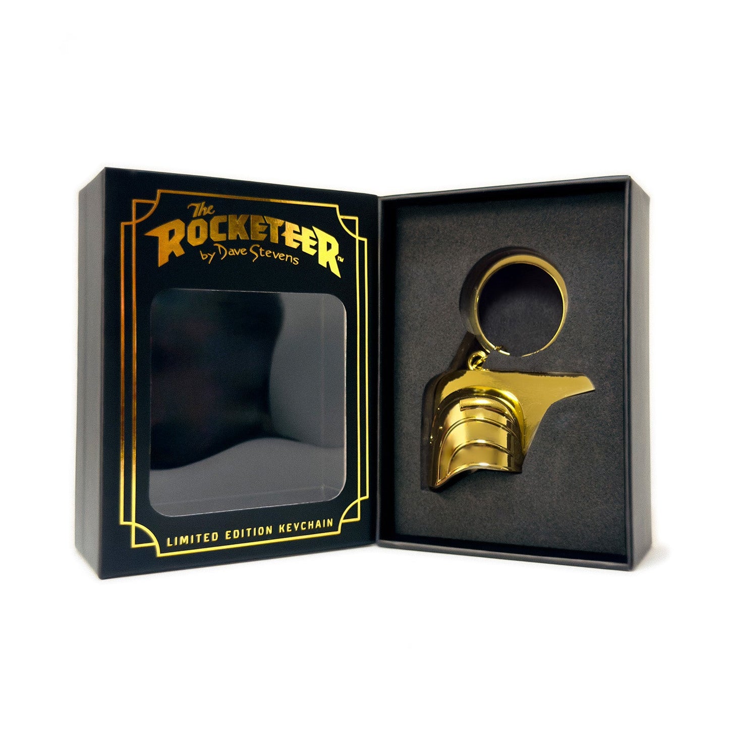 The Rocketeer Helmet Keychain - Shiny Gold