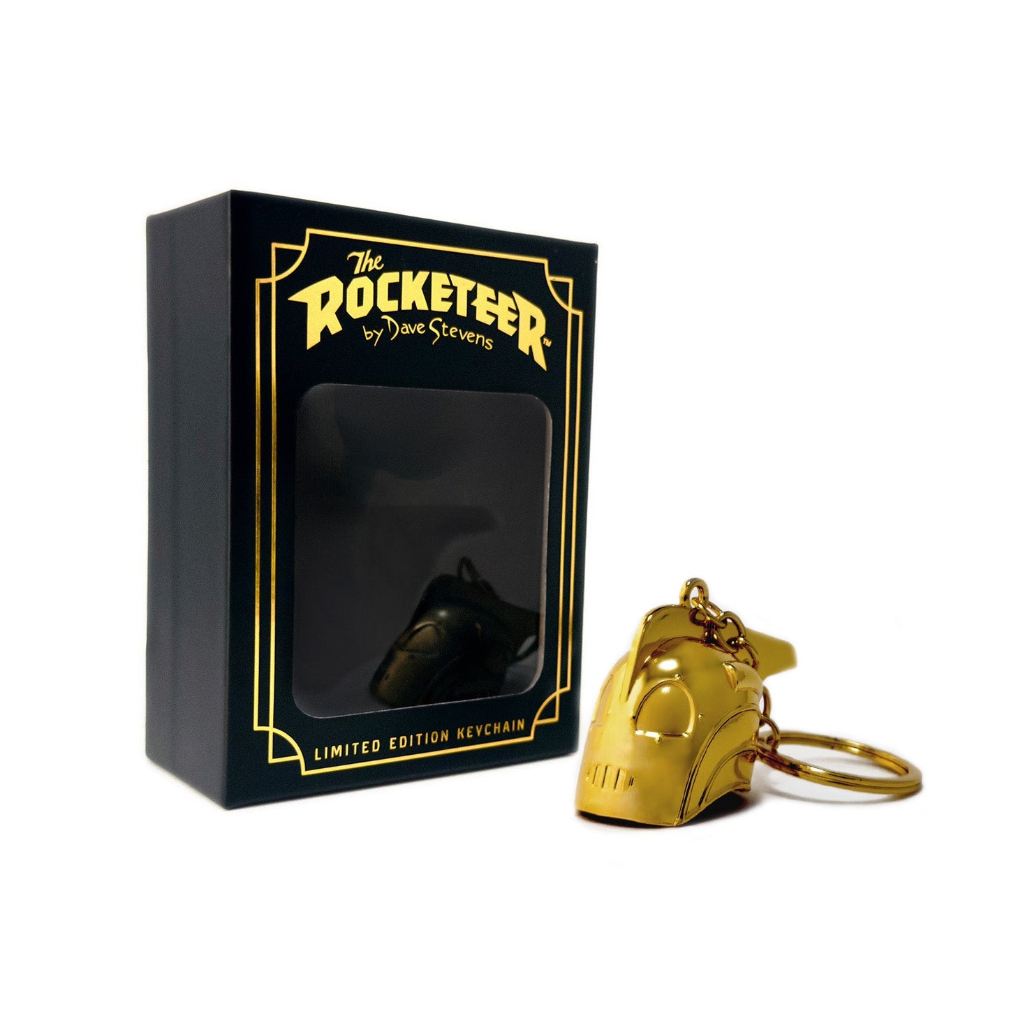 The Rocketeer Helmet Keychain - Shiny Gold