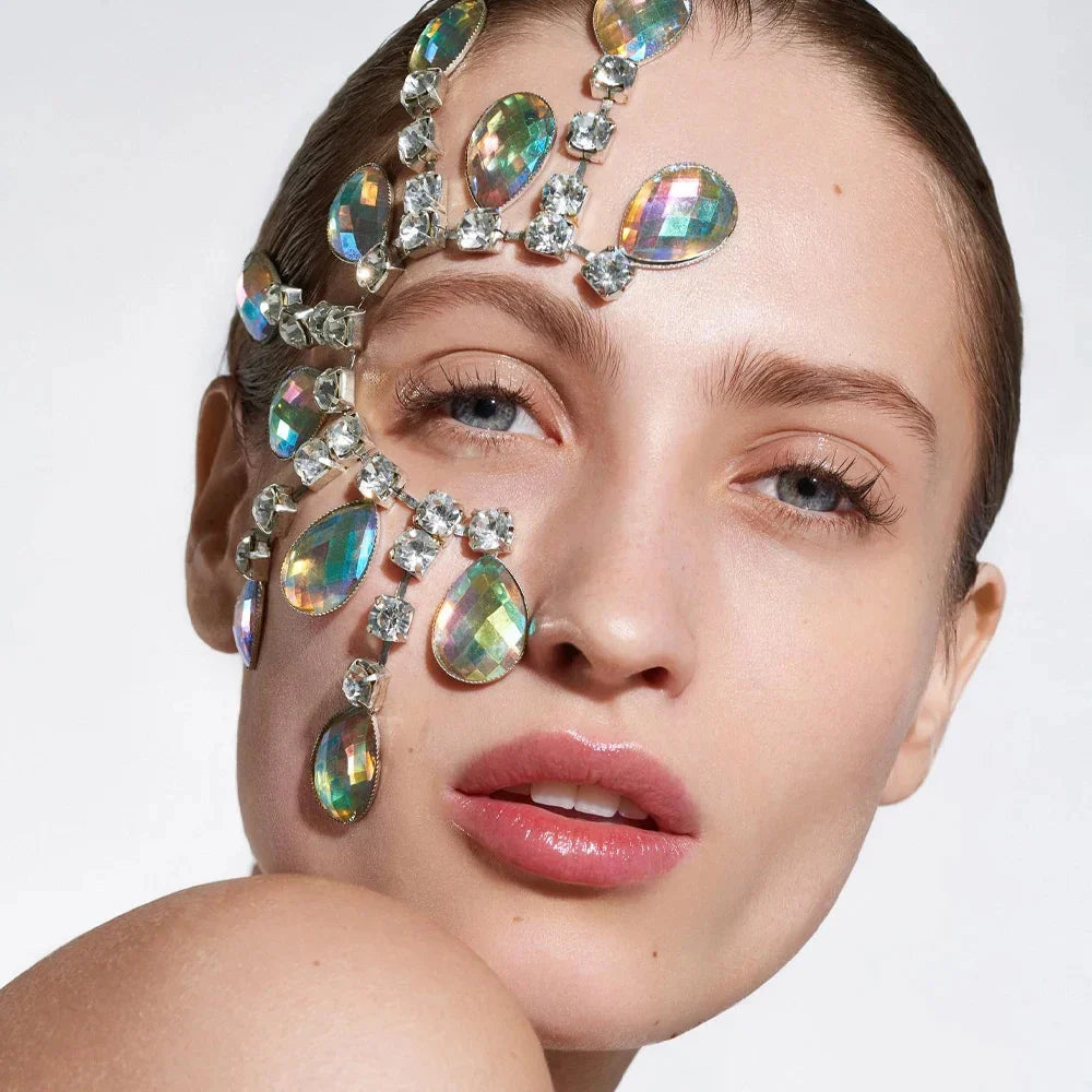 Rhinestone Half Mask Masquerade Accessories