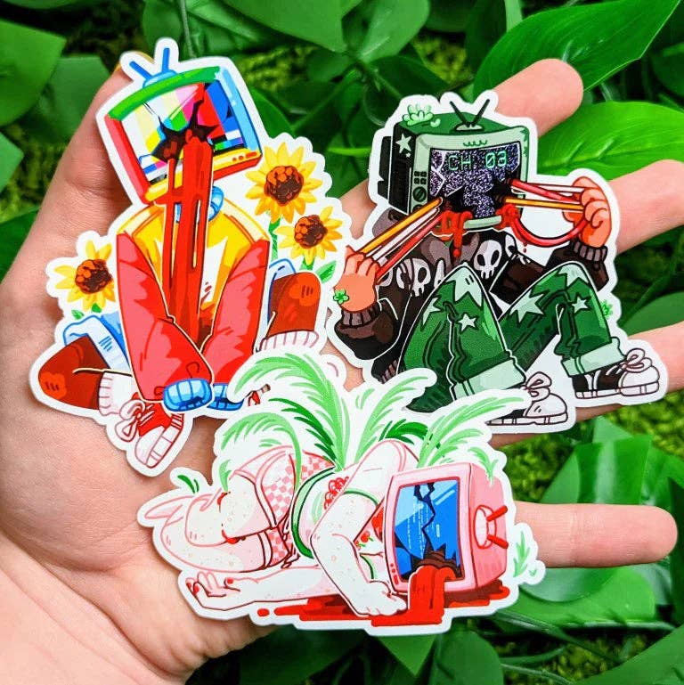 TV Head Vol. 2 Stickers: ALL THREE!
