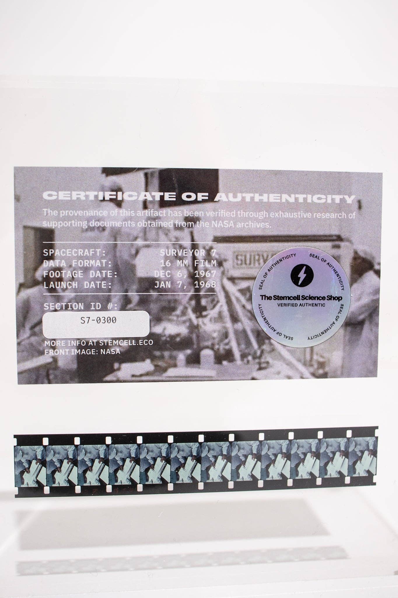 NASA Surveyor 7 Assembly Film Section