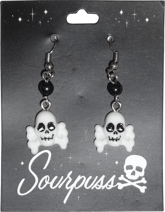 Earrings - Sourpuss -  Skull & Crossbones