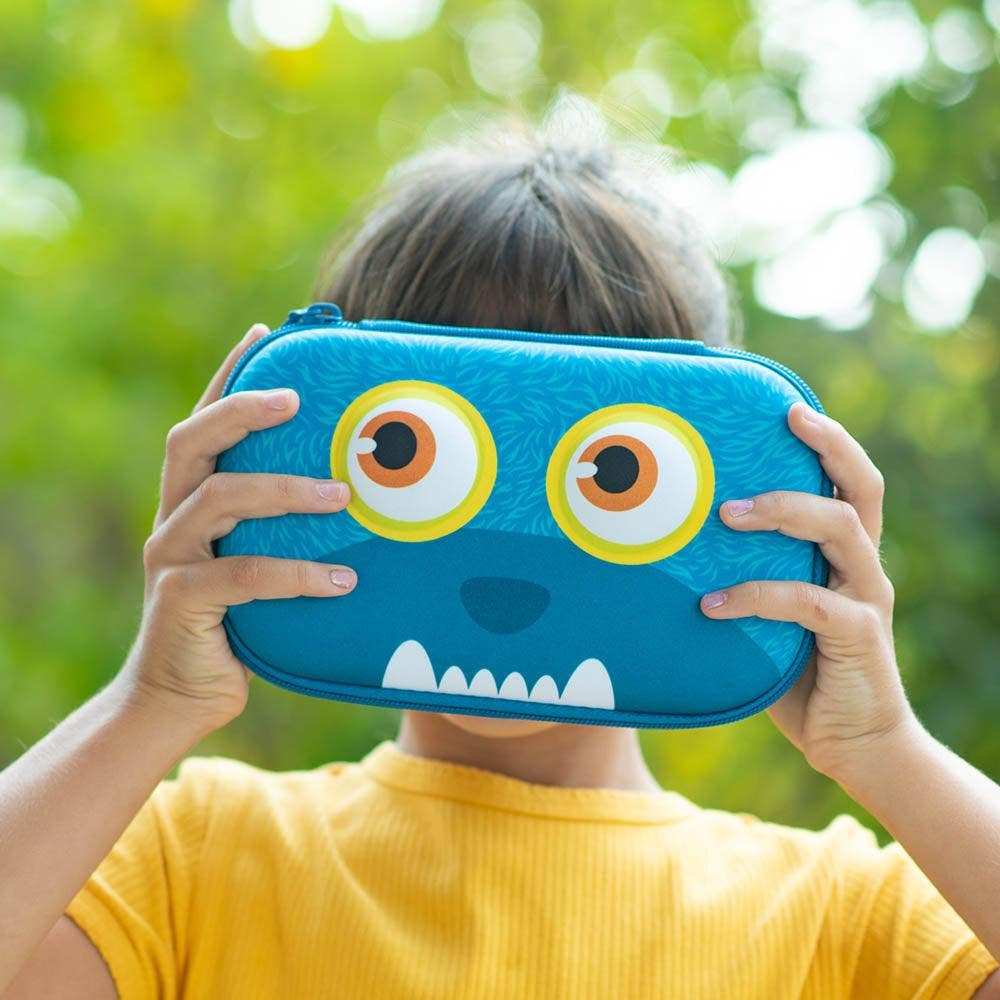 ZIPIT Wildlings Box, Cute Pencil Case Gift for Kids: Wild Blue