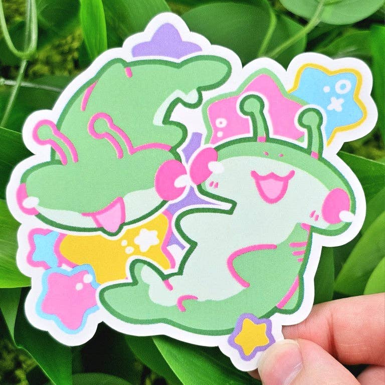 Alien Shark Stickers!: ALL FIVE!!