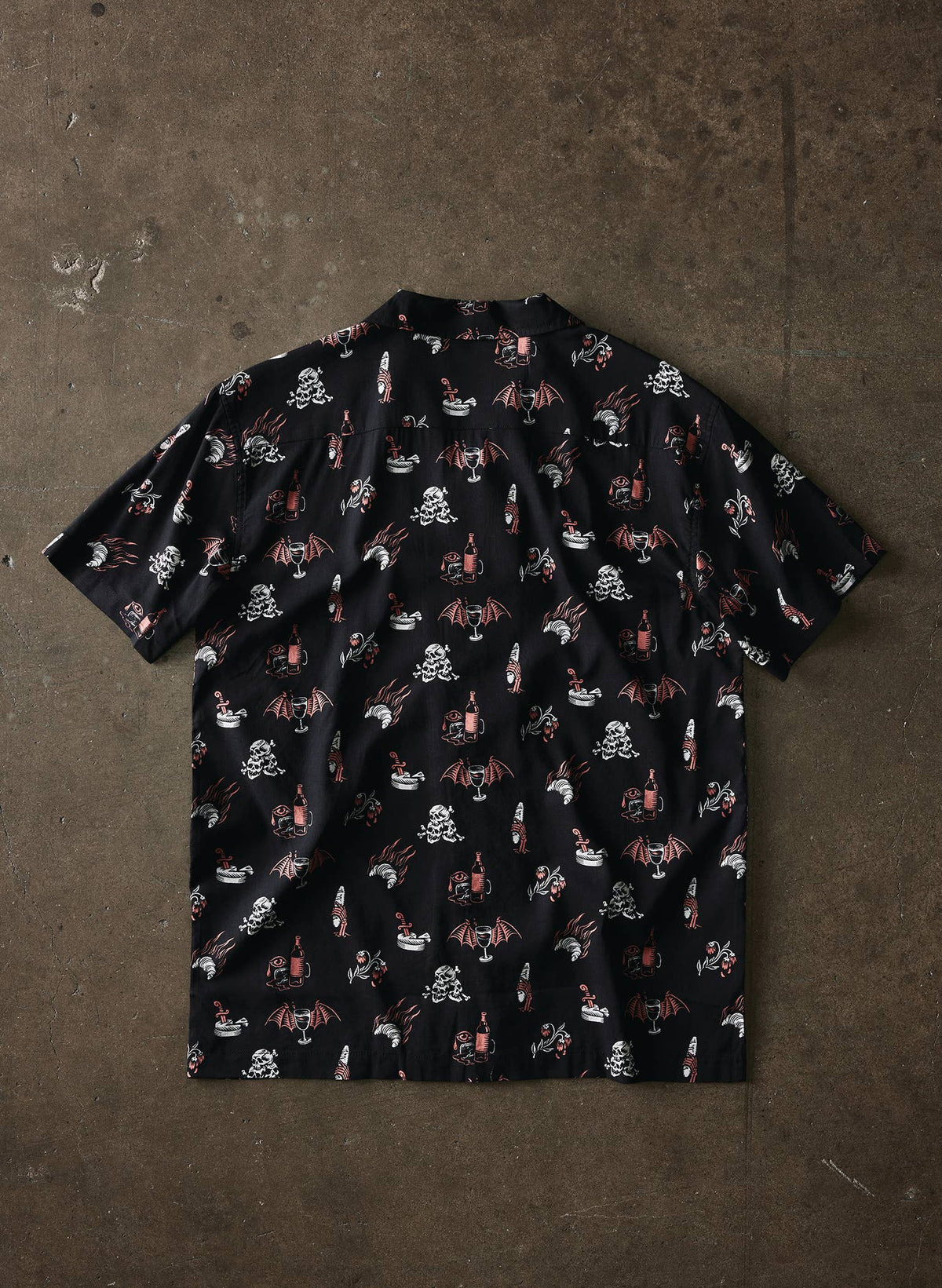Le Sigh French Wine Cheese Baguettes & Croissants Button-Up: Men's Medium