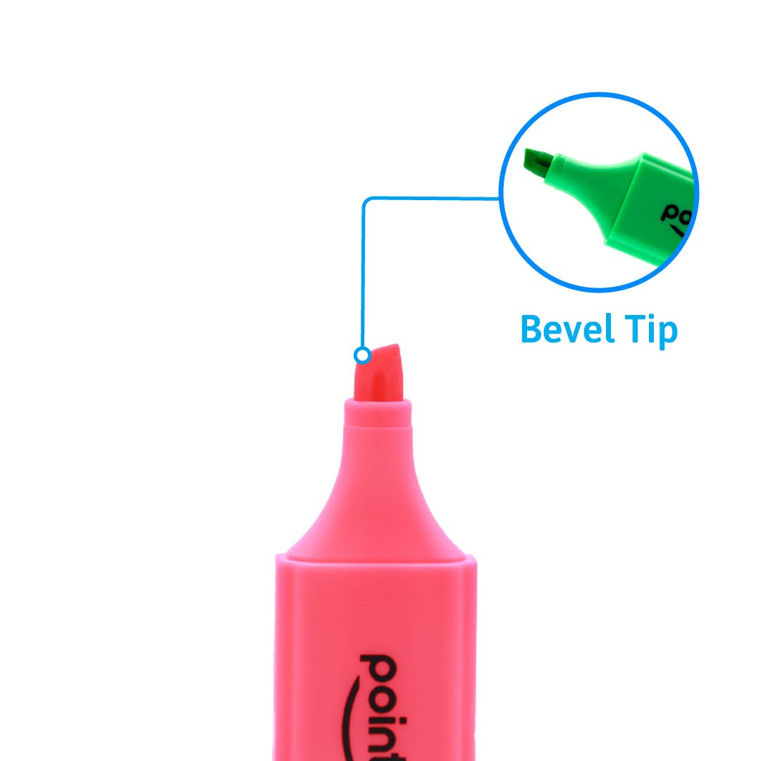 Highlighters – Neon 6 Colors Chisel Tip Set